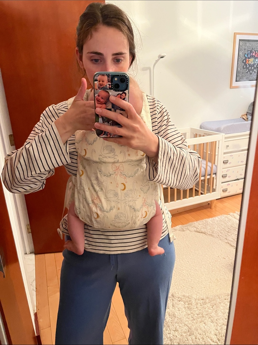 Wildbird buckle carrier Cygnus print